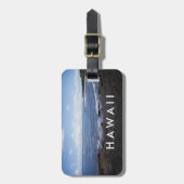 Punalu'u Black Sand Beach Hawaii Gepäckanhänger (Vorderseite vertikal)