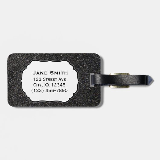 Punalu'u Black Sand Beach Hawaii Gepäckanhänger (Rückseite horizontal)