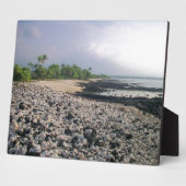 Punaluu Black Sand Beach Hawaii Große Insel Fotoplatte (Seite)