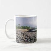 Punaluu Black Sand Beach Hawaii Große Insel Kaffeetasse (Links)