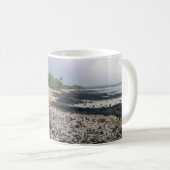 Punaluu Black Sand Beach Hawaii Große Insel Kaffeetasse (VorderseiteRechts)
