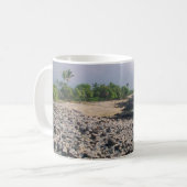Punaluu Black Sand Beach Hawaii Große Insel Kaffeetasse (Vorderseite Links)