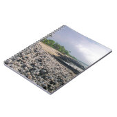 Punaluu Black Sand Beach Hawaii Große Insel Notizblock (Linke Seite)