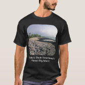 Punaluu Black Sand Beach Hawaii Große Insel T-Shirt (Vorderseite)