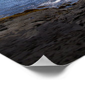 Punalu'u Black Sand Beach Hawaii Poster (Ecke)