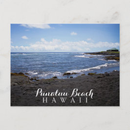 Punalu'u Black Sand Beach Hawaii Postkarte