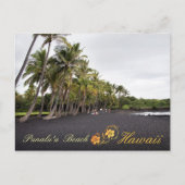 Punaluu Black Sand Beach, Hawaii Postkarte (Vorderseite)