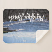 Punalu'u Black Sand Beach Hawaii Sherpadecke (Vorderseite (Horizontal))