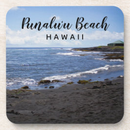 Punalu'u Black Sand Beach Hawaii Untersetzer