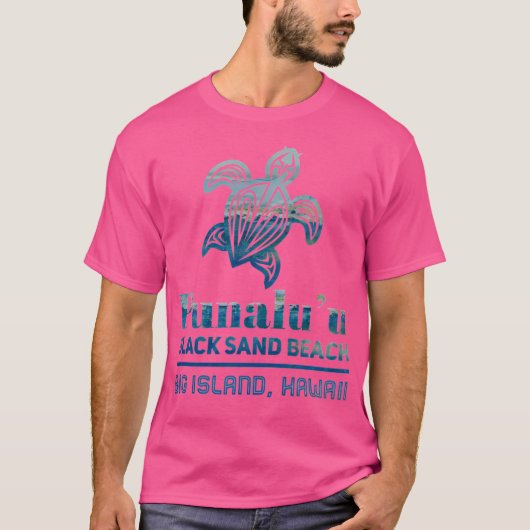 Punaluu Black Sand Beach Turtle T-Shirt (Vorderseite)