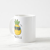 Punaple Funny Fruit Ananas Pun Kaffeetasse (Vorderseite Links)