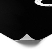 Puncakes Funny Pancake Pun Dark BG Poster (Ecke)