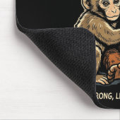Punch-Affe bleib stark kleiner Typ Mousepad (Ecke)