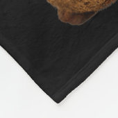 Punch-Affe süßes Baby lustiges Tier Fleecedecke (Ecke)