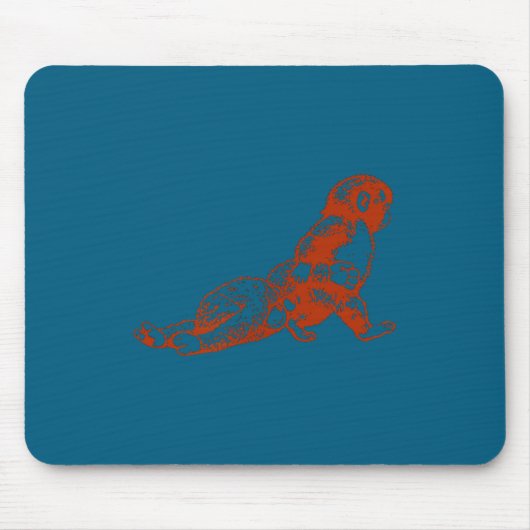 Punch-Affen-Plüsch süßer Babyaffe mit Plüsch Mousepad (Vorne)