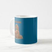Punch-Affen-Tier-Meme Kaffeetasse (Vorderseite Links)