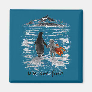 Punch Baby-Affe trifft nihilistischen Pinguin e Me Magnet