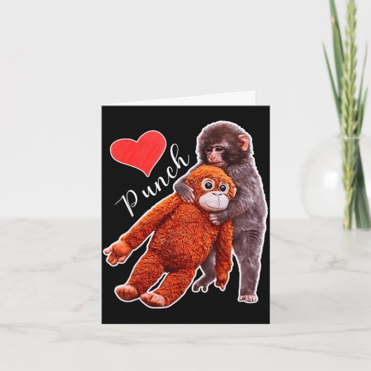 Punch Baby-Affen-Meme Karte (Vorderseite)