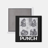 Punch Baby-Affen-Meme Magnet (Vorderseite/Rückseite)