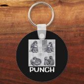 Punch Baby-Affen-Meme Schlüsselanhänger (Vorderseite)