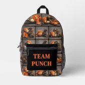 Punch Baby Monkey Bedruckter Rucksack (Vorderseite)