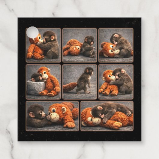 Punch Baby Monkey Geschenkanhänger (Vorderseite)