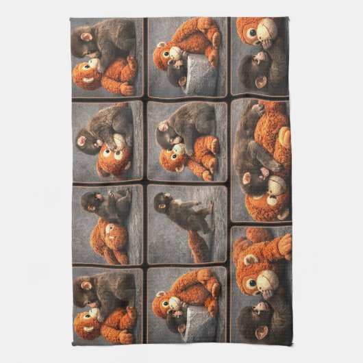 Punch Baby Monkey Geschirrtuch (Vertikal)