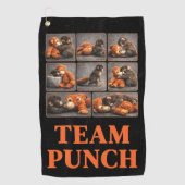 Punch Baby Monkey Golfhandtuch (Vorderseite)