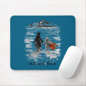 Punch Baby Monkey trifft nihilistischen Pinguin e Mousepad (Mit Mouse)