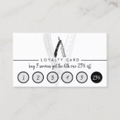 Punch Barber Coiffure Friseursalon Loyalität Visitenkarte (Vorderseite)
