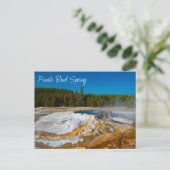 Punch Bowl Spring Yellowstone Nationalpark Postkarte (Stehend Vorderseite)