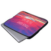 Punch heute im angesagten Pink Blue Sunset Foto Laptopschutzhülle (Vorne Knopf)