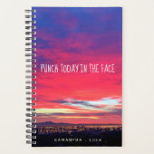 Punch heute im heißen rosa Hafen Sonnenaufgang Planer (Vorderseite)