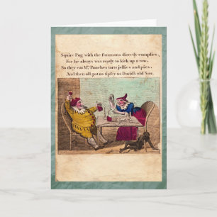 Punch & Judy Story Tafel III Grußkarte Karte