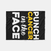 Punch (Kindheit) Krebs im Gesicht Bewusstsein Fleecedecke (Vorderseite (Horizontal))