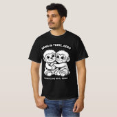 Punch-kun-Affen-Design Klassisches T-Shirt (Vorne ganz)