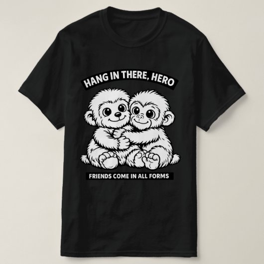 Punch-kun-Affen-Design Klassisches T-Shirt (Design vorne)
