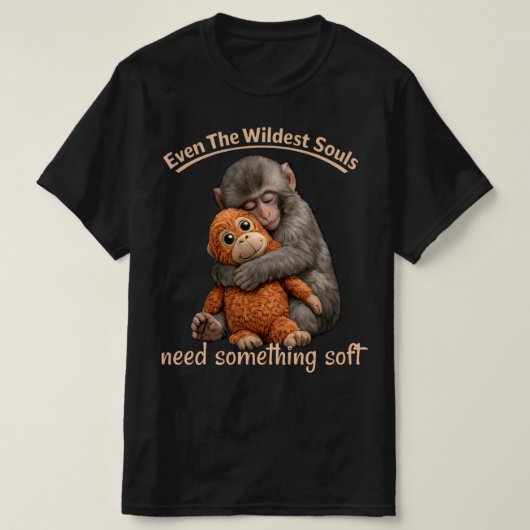 Punch-kun Monkey  Hug Graphic Tee. T-Shirt (Design vorne)