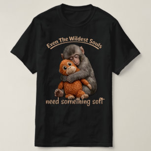 Punch-kun Monkey Umarmung Grafik T-Shirt. T-Shirt