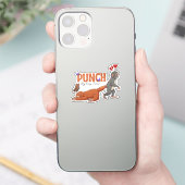 Punch‑kun & Plush Monkey – Kawaii für Kinder Aufkleber (Telefon)