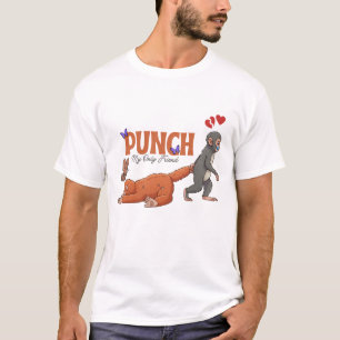 Punch‑kun & Plush Monkey – Kawaii für Kinder T-Shirt