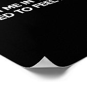 Punch Me In The Face I Need To Feel Funny Quote Jo Poster (Ecke)