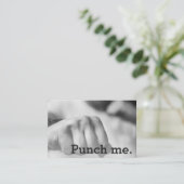 Punch Me Simple Dark Loyalty Coffee Faust Treuekarte (Stehend Vorderseite)