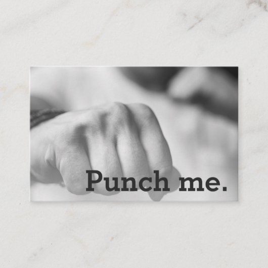Punch Me Simple Dark Loyalty Coffee Faust Treuekarte (Vorderseite)