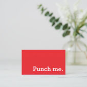 Punch Me Simple Dark Loyalty Coffee Punch-Card Treuekarte (Stehend Vorderseite)