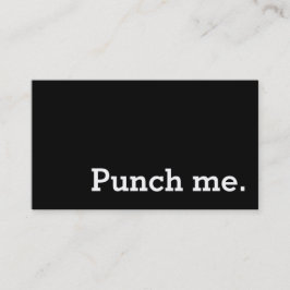 Punch Me Simple Dark Loyalty Coffee Punch Card Treuekarte