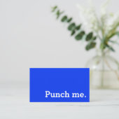 Punch Me Simple Dark Loyalty Coffee Punch-Card Treuekarte (Stehend Vorderseite)