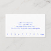 Punch Me Simple Dark Loyalty Coffee Punch-Card Treuekarte (Rückseite)