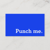 Punch Me Simple Dark Loyalty Coffee Punch-Card Treuekarte (Vorderseite)