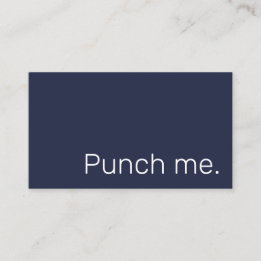 Punch Me Simple Dark Loyalty Coffee Rewards Card Treuekarte